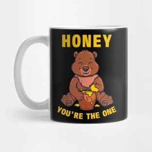 Bear Eating Beekeeper Honey Bee Mug